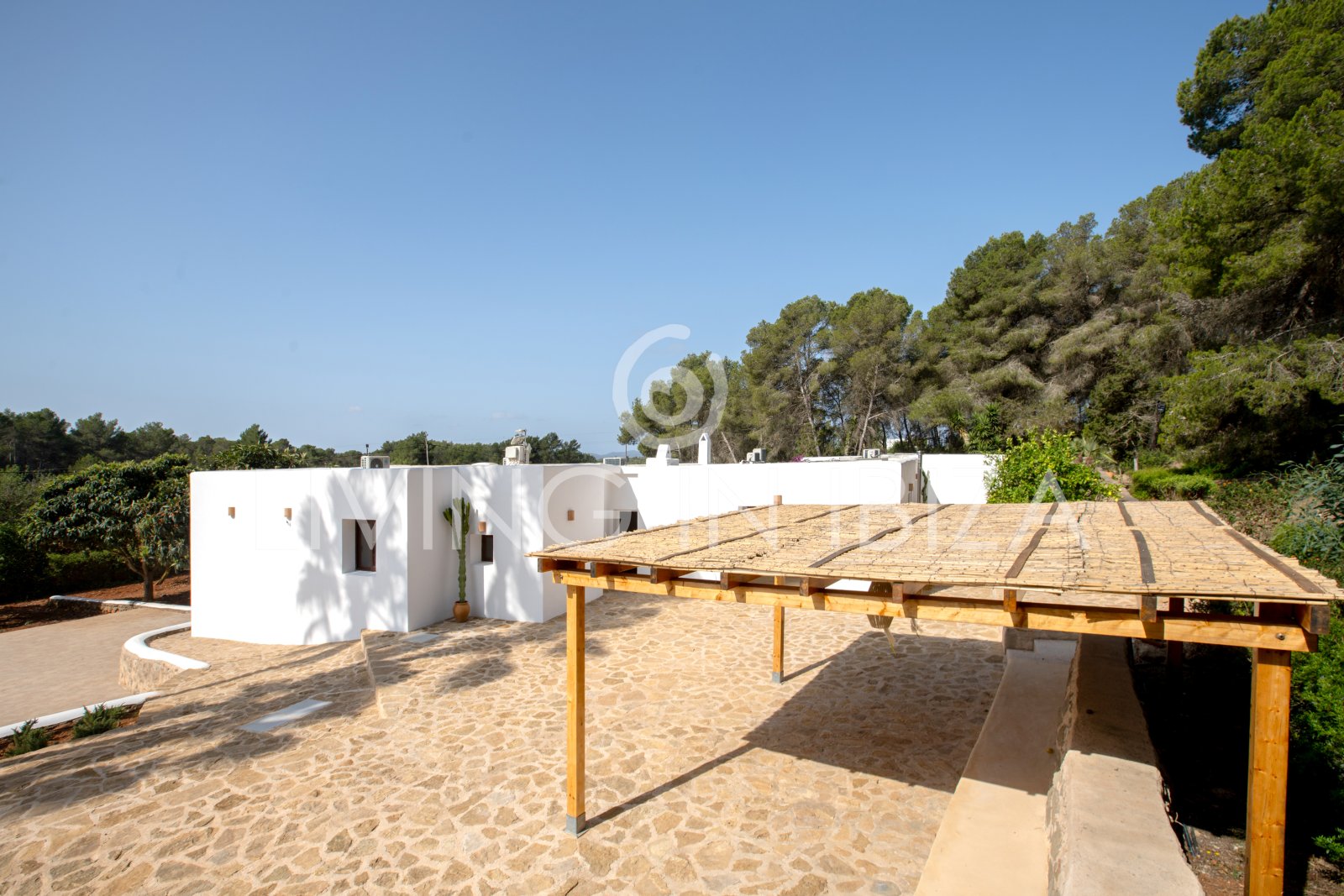 Santa Gertrudis, San Lorenzo Jahresmiete, Komfortable Villa, komplett renoviert mit Pool in ruhige Landlage auf Ibiza langfristig zu vermieten