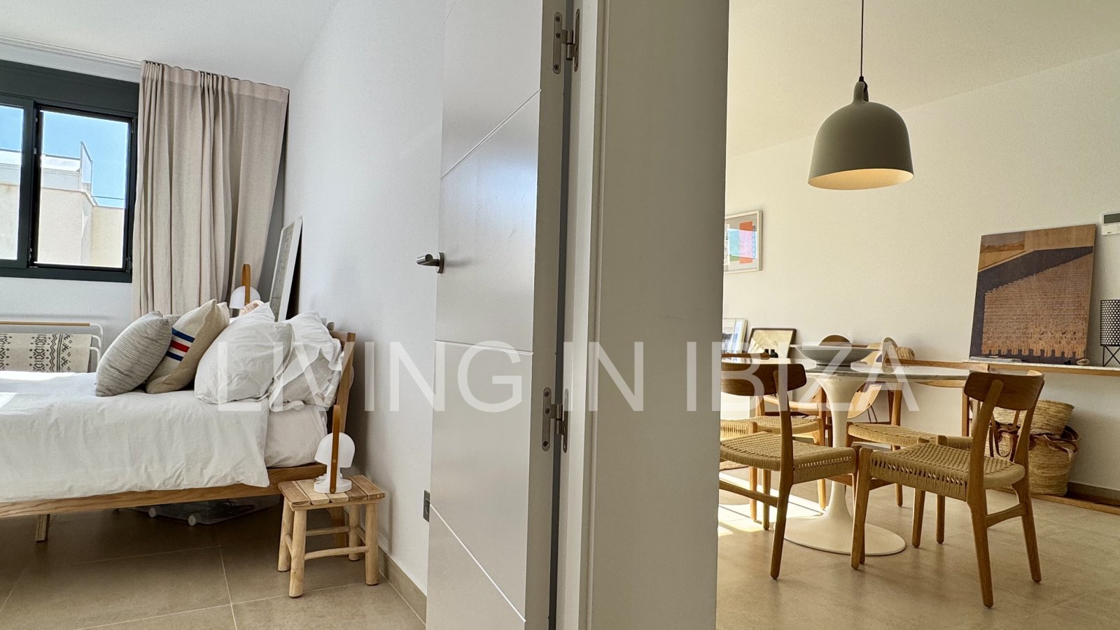 FORMENTERA VIEWS – Exklusives Design-Penthouse mit Meerblick in Ibiza, in einer luxuriösen Wohnanlage in der Stadt Santa Eulalia del Rio