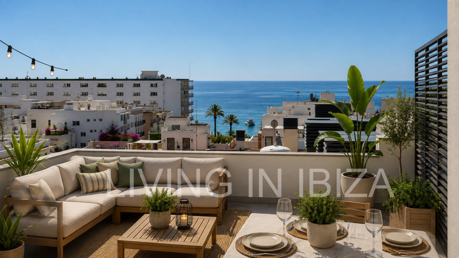 Exklusives Penthouse (Erstbezug 2022) mit privater Dachterrasse, offenem Weitblick bis zum Meer und nach Formentera, nur etwa 300 Meter vom Strand. Exklusives Penthouse (Erstbezug 2022) mit privater Dachterrasse, offenem Weitblick bis zum Meer und nach Formentera, nur etwa 300 Meter vom Strand.
