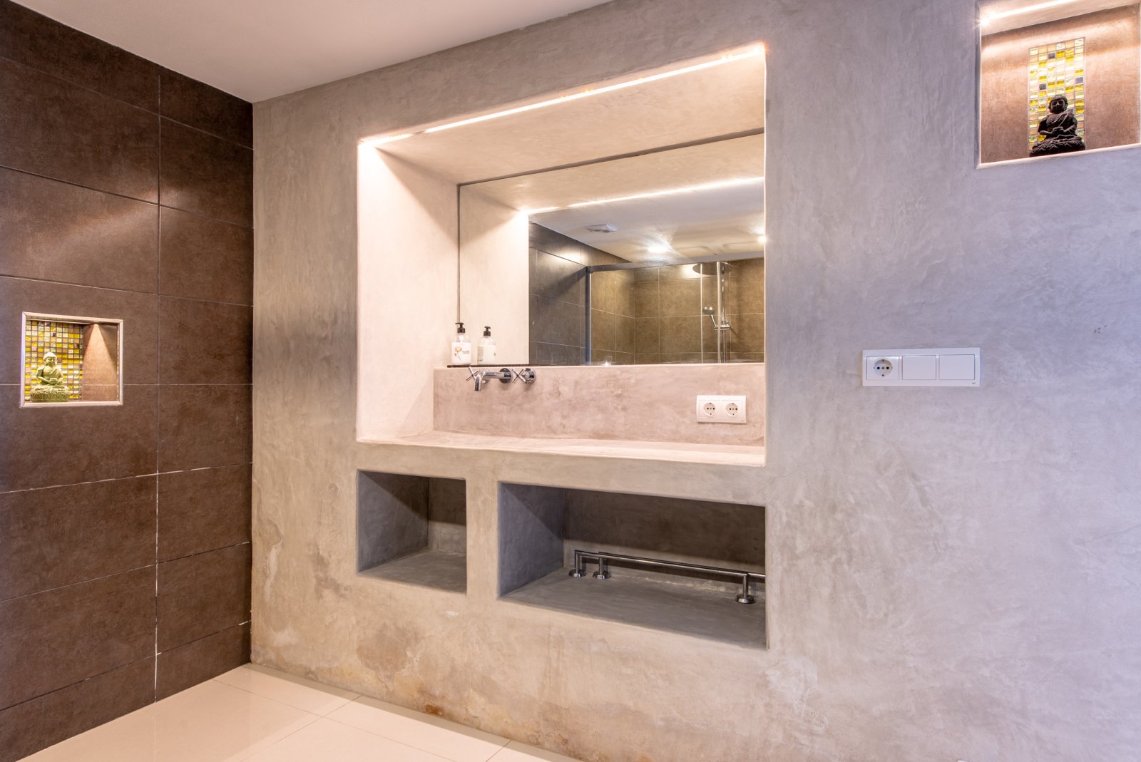 Stunning 8 bedroom, 3 storey villa with private pool and 180 degree sea and sunset views. Nestled on a mountain hill of Ibiza, Cala Conta