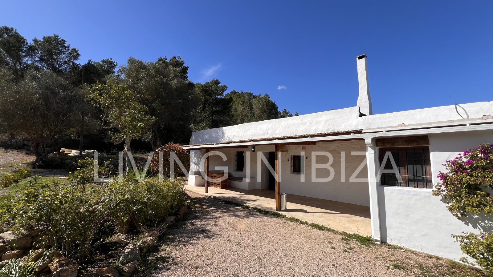 For yearly rental without furniture. An authentic country house in Santa Gertrudis, Ibiza. Enjoy the charm of living in the heart of nature