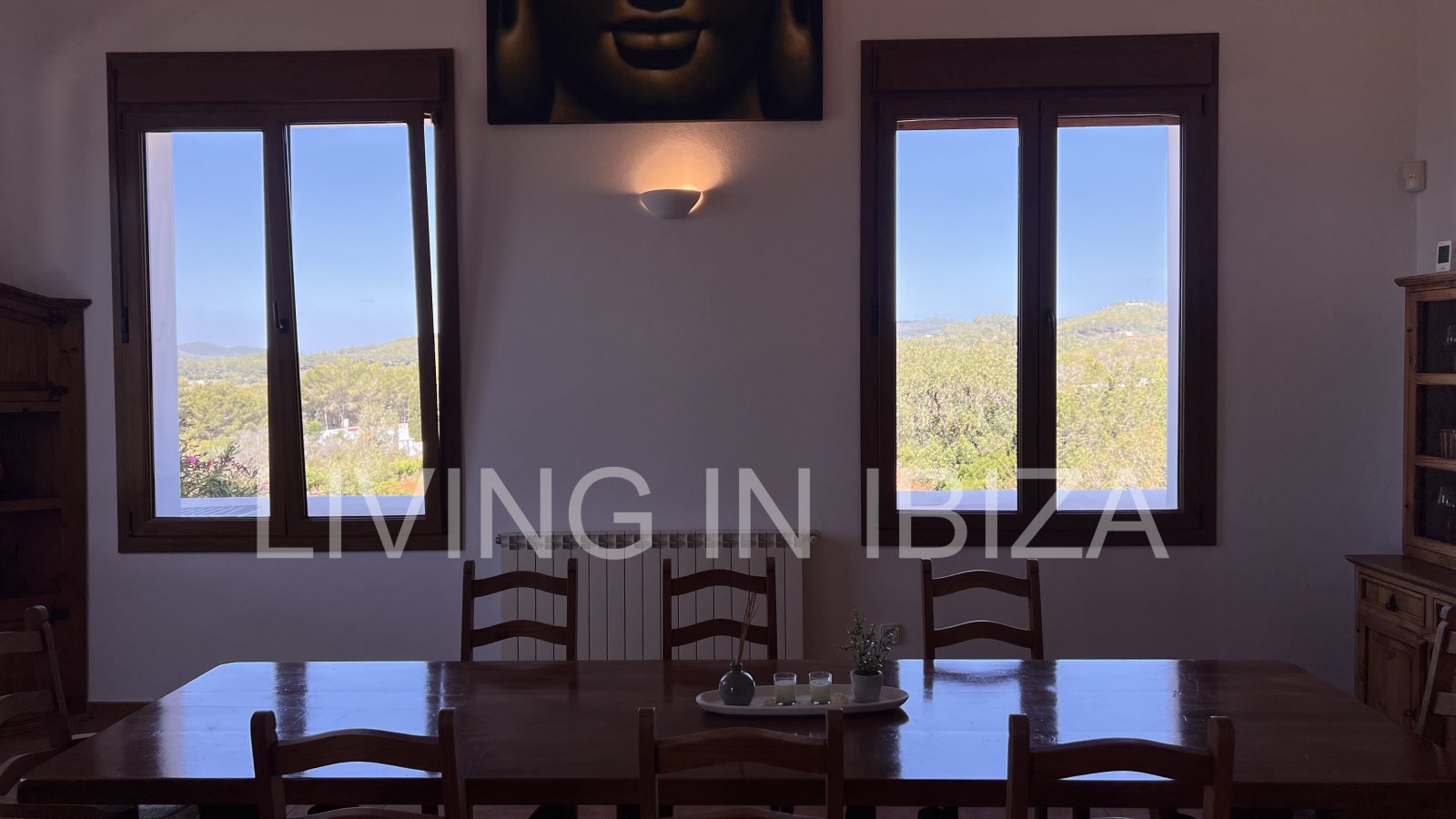 Attractive and spacious villa with Pool and sea views for seasonal rent in San Carlos, Santa Eulalia del Río, Ibiza, near Cala Nova, Cala Llenya 