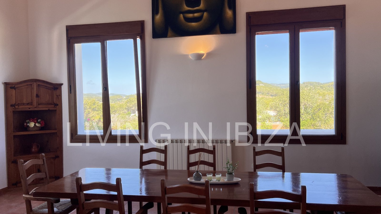  Attractive and spacious villa with Pool and sea views for seasonal rent in San Carlos, Santa Eulalia del Río, Ibiza, near Cala Nova, Cala Llenya 