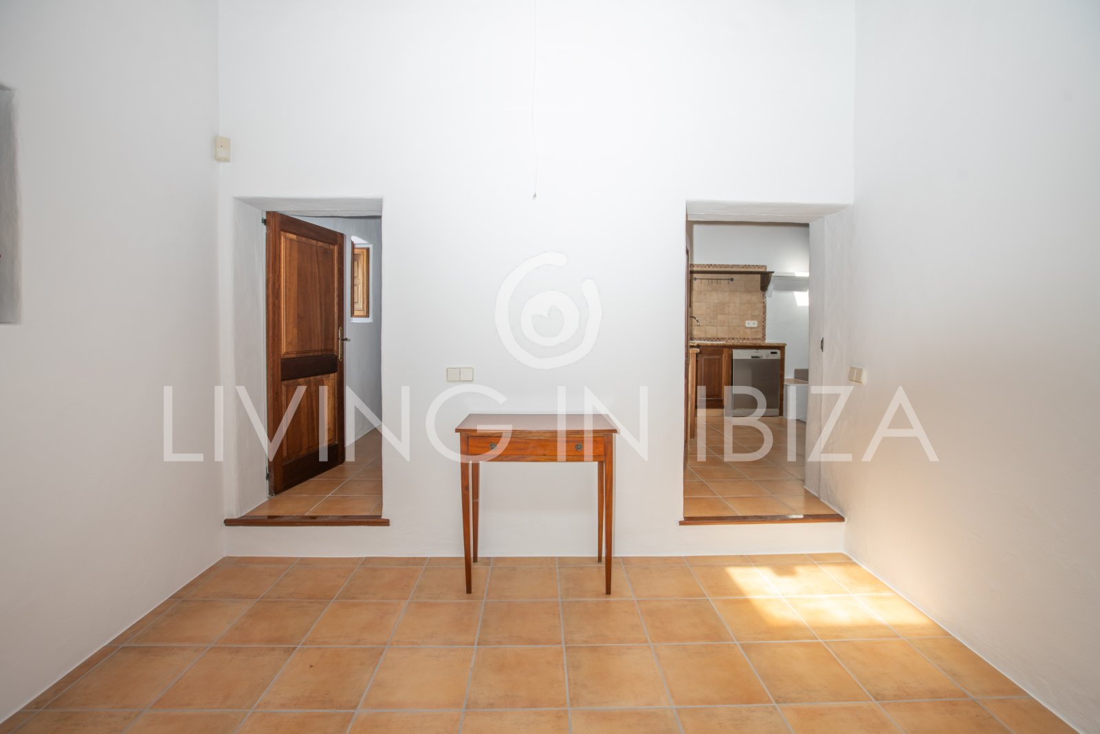 Typical Ibizan Finca in 2 floors with pool and no close neighbours for long term rental in Santa Eulalia del Rio, Ibiza.
