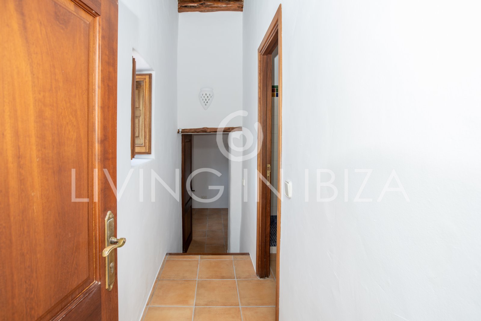 Typical Ibizan Finca in 2 floors with pool and no close neighbours for long term rental in Santa Eulalia del Rio, Ibiza.