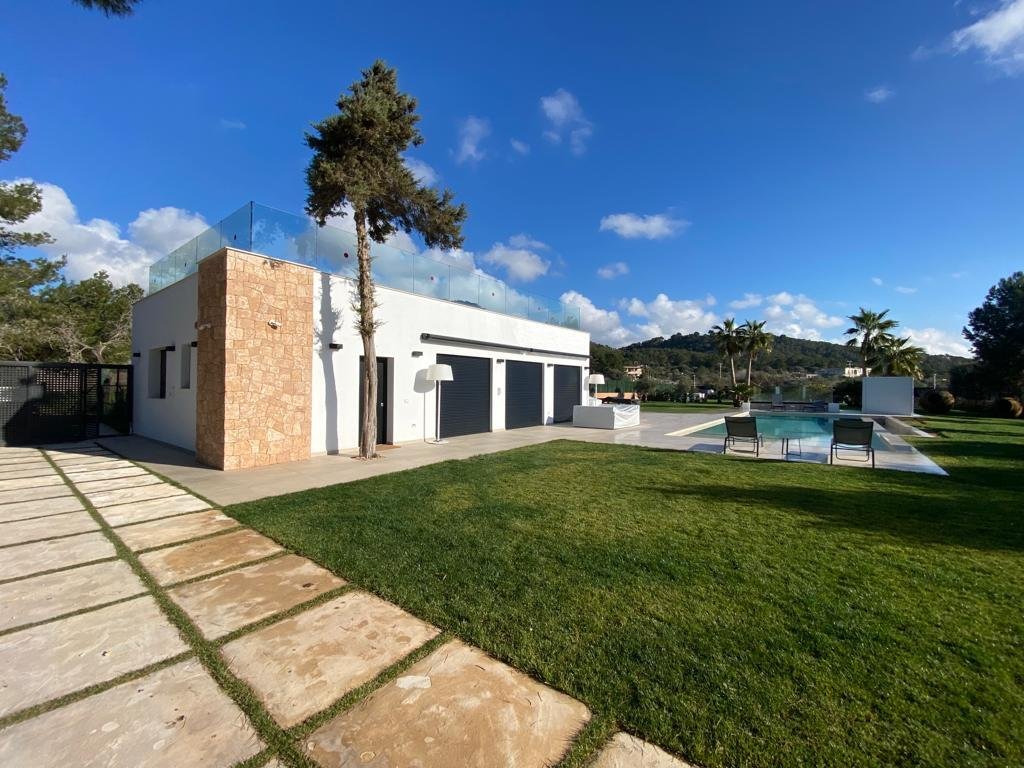 Long-term rental – contract for up to 10 months  Design villa in the Sant Jordi area, Ibiza South-east facing · Modern Mediterranean style · Breathtak
