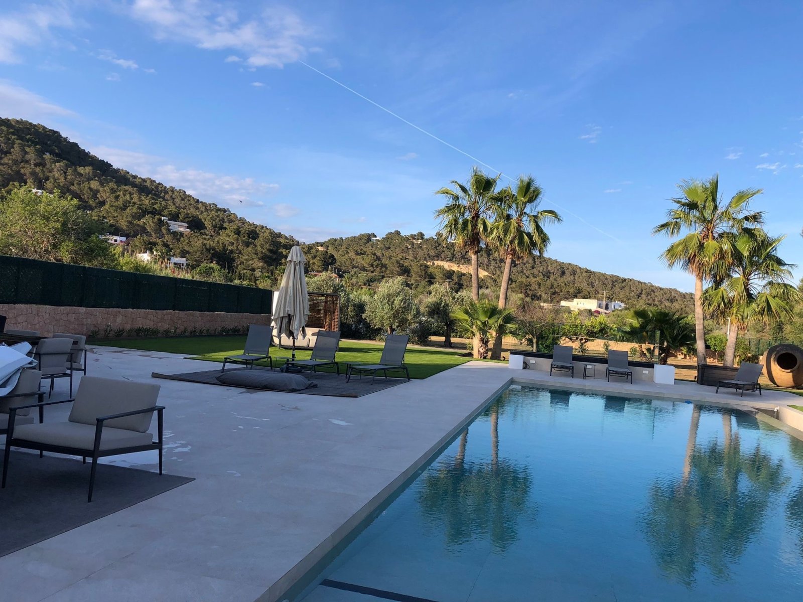 Long-term rental – contract for up to 10 months  Design villa in the Sant Jordi area, Ibiza South-east facing · Modern Mediterranean style · Breathtak
