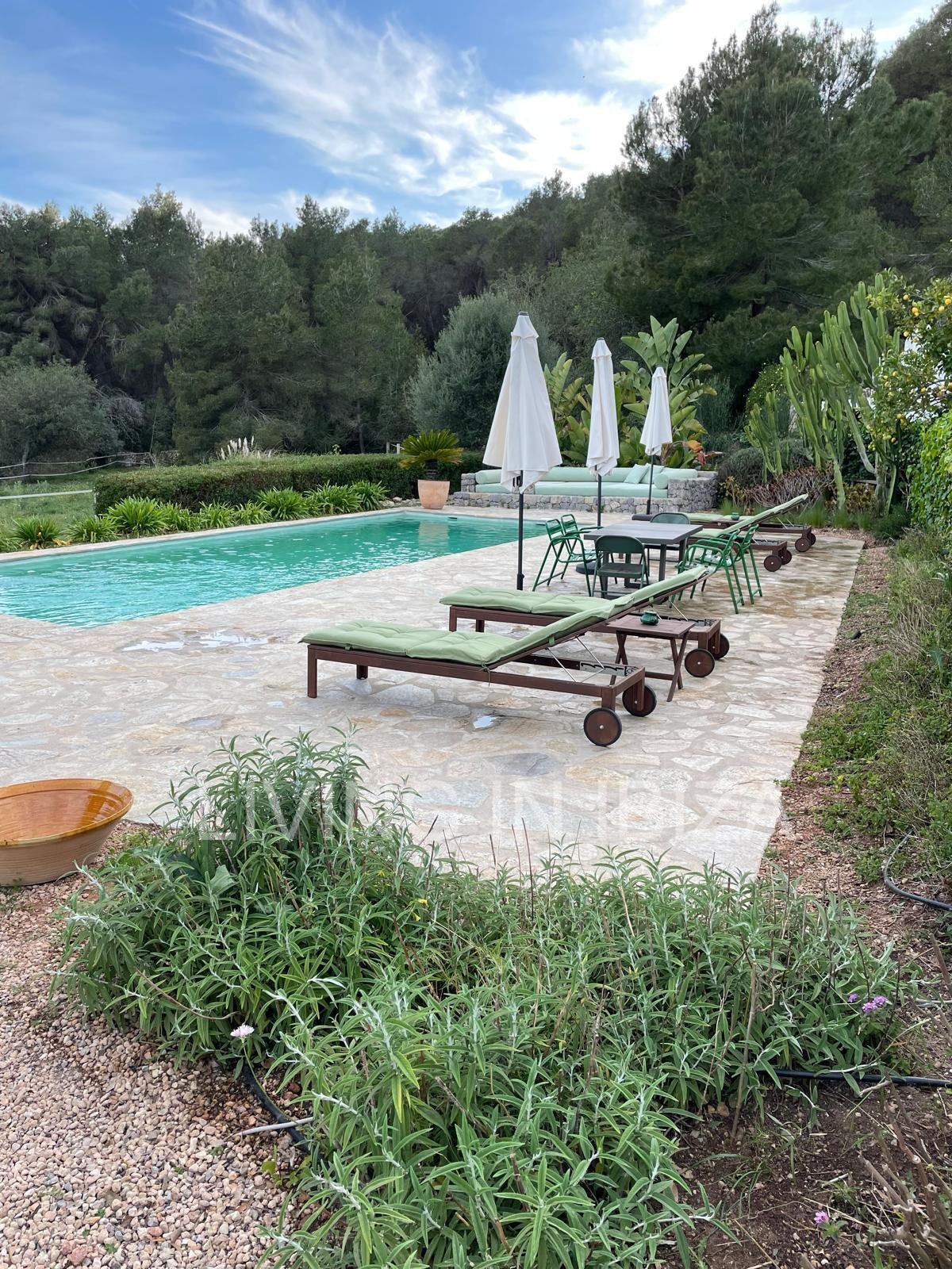 Exclusive brand new villa, contemporary Mediterranean style, saltwater pool, underfloor heating, annual rental, option for season 2026 Ibiza long term