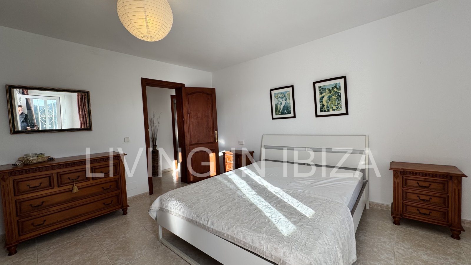 Long-term rental in Santa Eulàlia del Riu, Ibiza. This house offers an ideal setting for year-round living, combining comfort, privacy, and a Medit