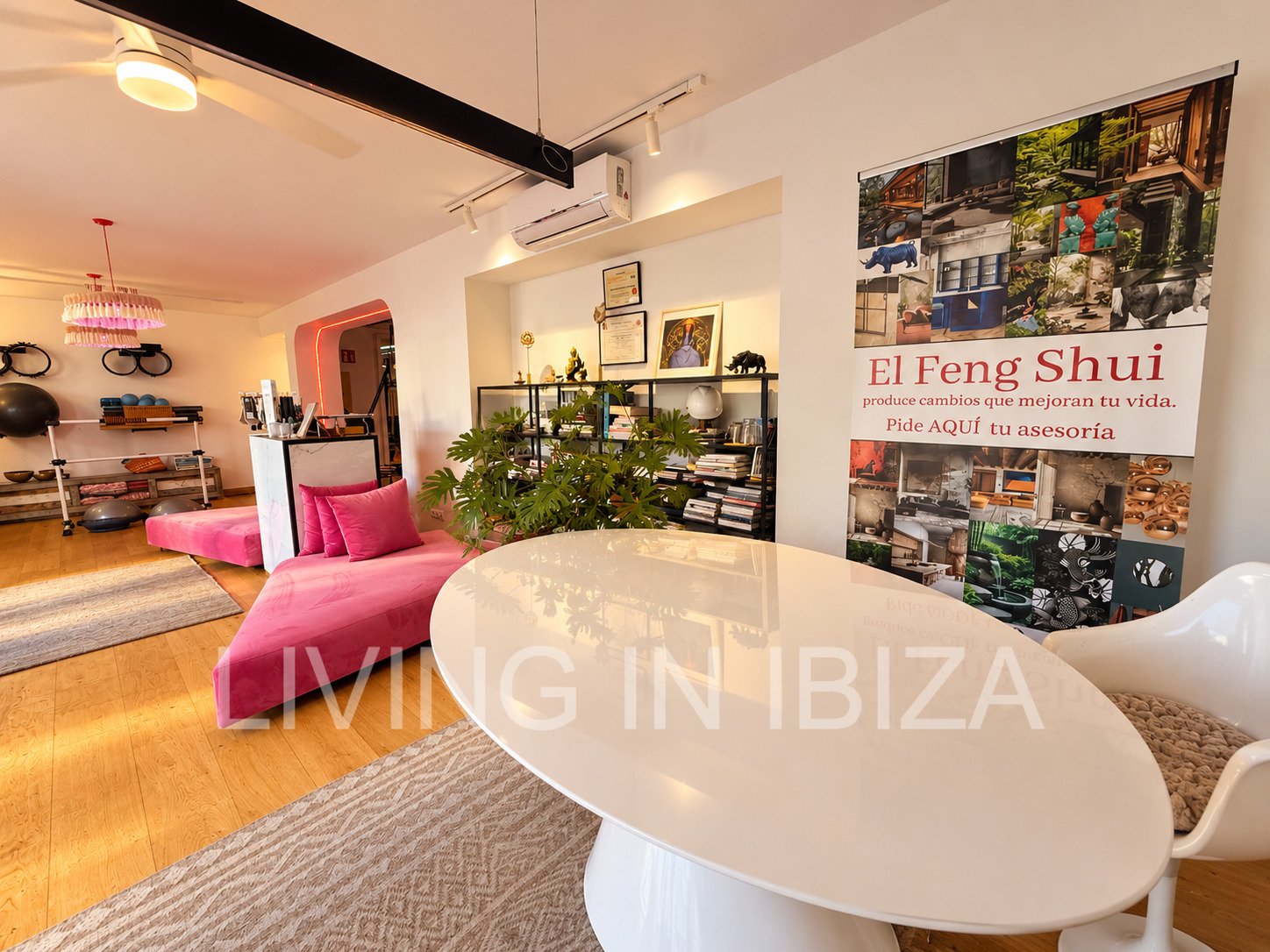 BUSINESS FOR SALE – EXCLUSIVE PILATES STUDIO IN SANTA EULÀRIA DEL RIU, IBIZA. Fully refurbished Pilates studio with an active client base