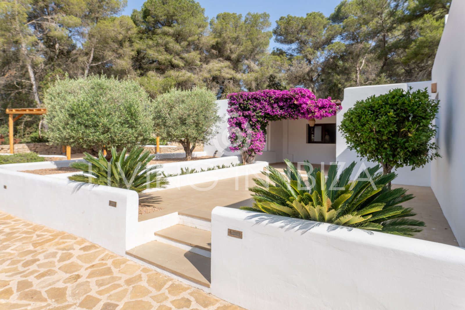 Alquiler a largo plazo anual. Confortable villa renovada con piscina de sal, zona rural tranquila y privada de Santa Gertrudis y San Lorenzo Ibiza