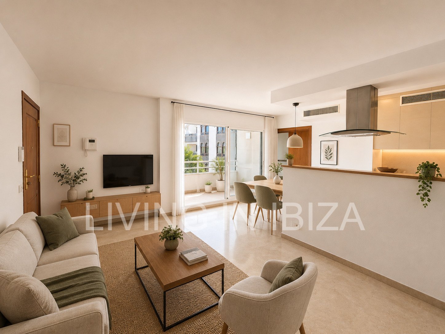 Wohnung im Herzen von Santa Eulària del Río auf Ibiza zu verkaufen.