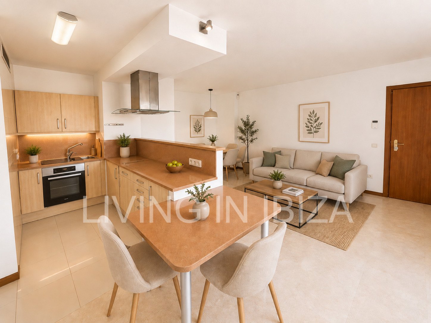 Wohnung im Herzen von Santa Eulària del Río auf Ibiza zu verkaufen.